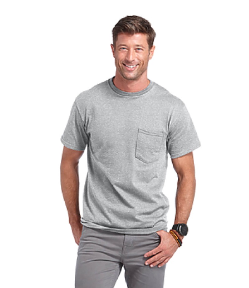 Delta Adult 6.0 oz Short Sleeve Pocket Tee