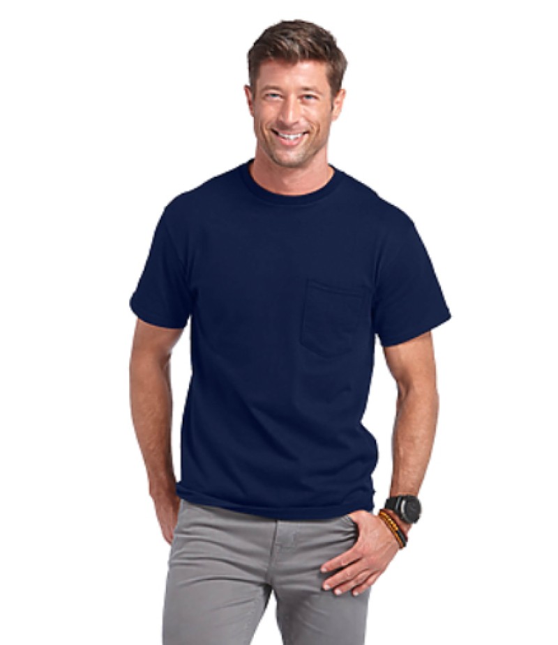 Delta Adult 6.0 oz Short Sleeve Pocket Tee