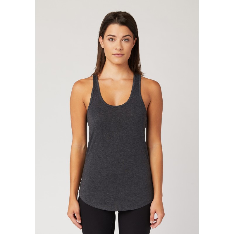 COTTON HERITAGE LADIES RACER-BACK SCALLOP BOTTOM TANK