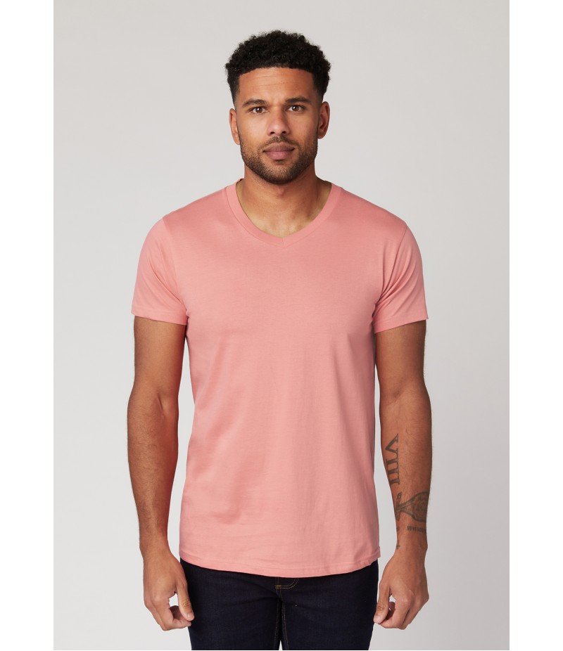 COTTON HERITAGE UNISEX SOFT COTTON V-NECK TEE