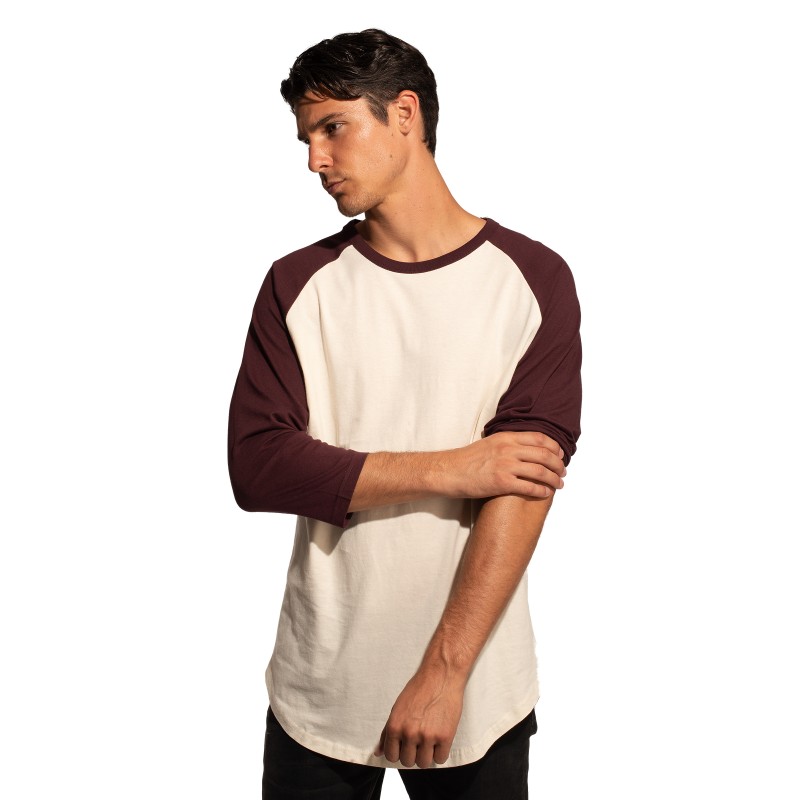 COTTON HERITAGE FASHION 3/4 SLEEVE BASEBALL TEE