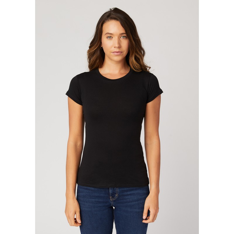 COTTON HERITAGE LADIES FITTED CREW NECK TEE 