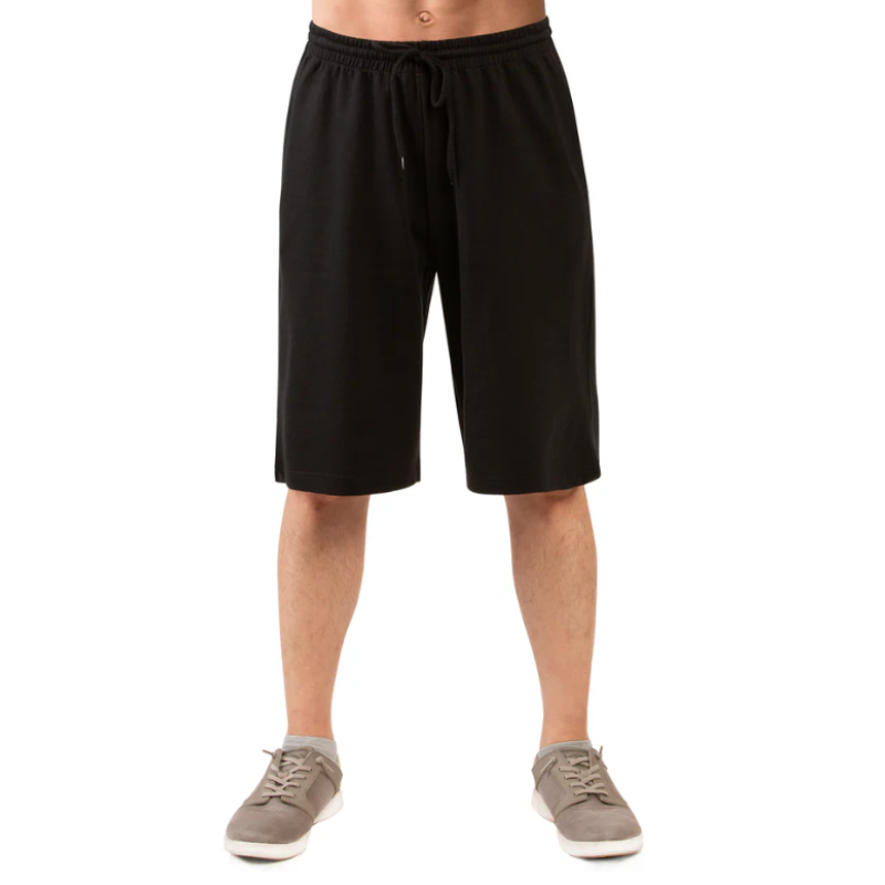 KNOCKER MEN'S TERRY SHORTS WITH BACK POCKET