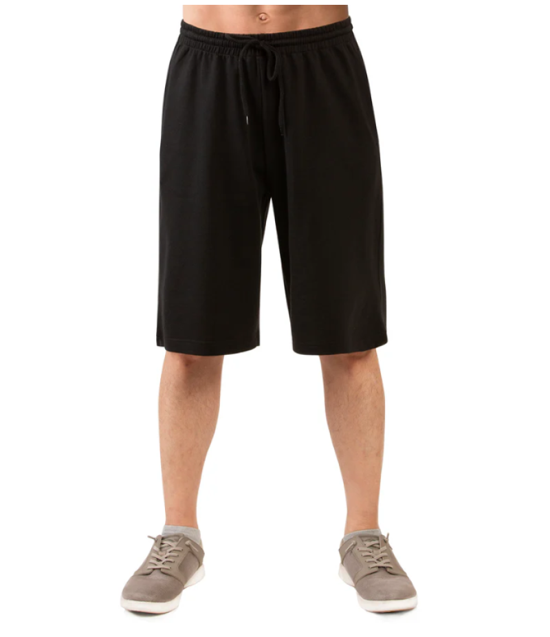 KNOCKER MEN'S TERRY SHORTS WITH BACK POCKET