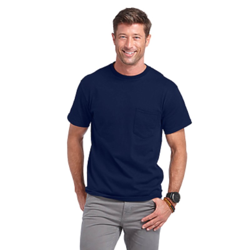 Delta Adult 6.0 oz Short Sleeve Pocket Tee