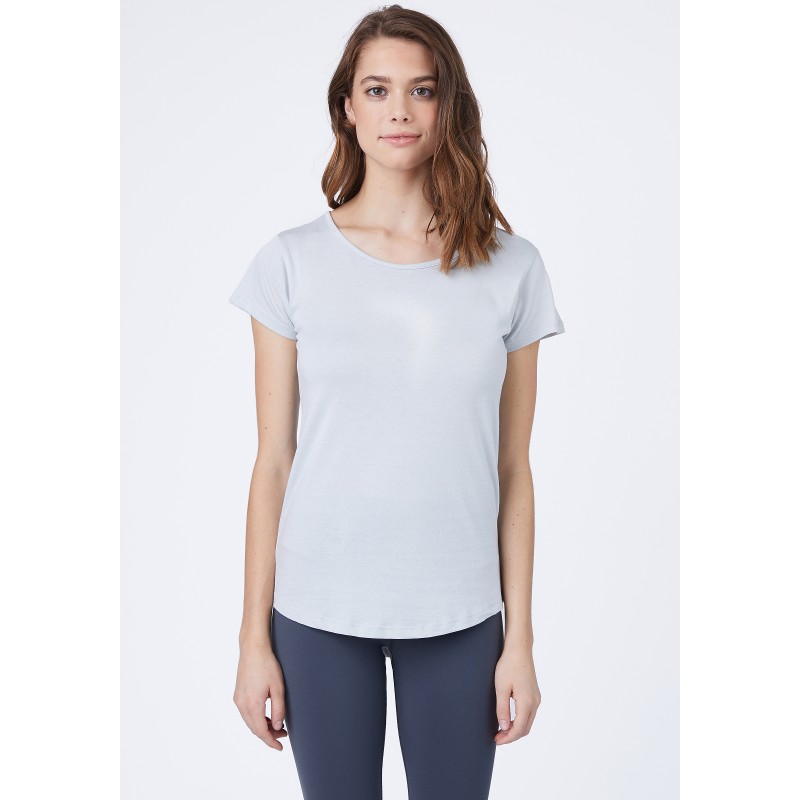 COTTON HERITAGE MODAL SCOOP NECK TEE